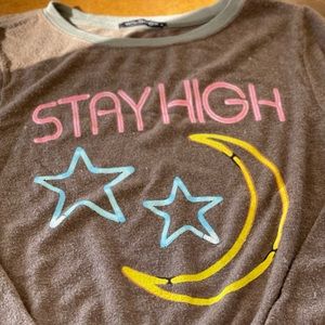 Stay High WILDFOX Sweatshirt Sz S NWOT